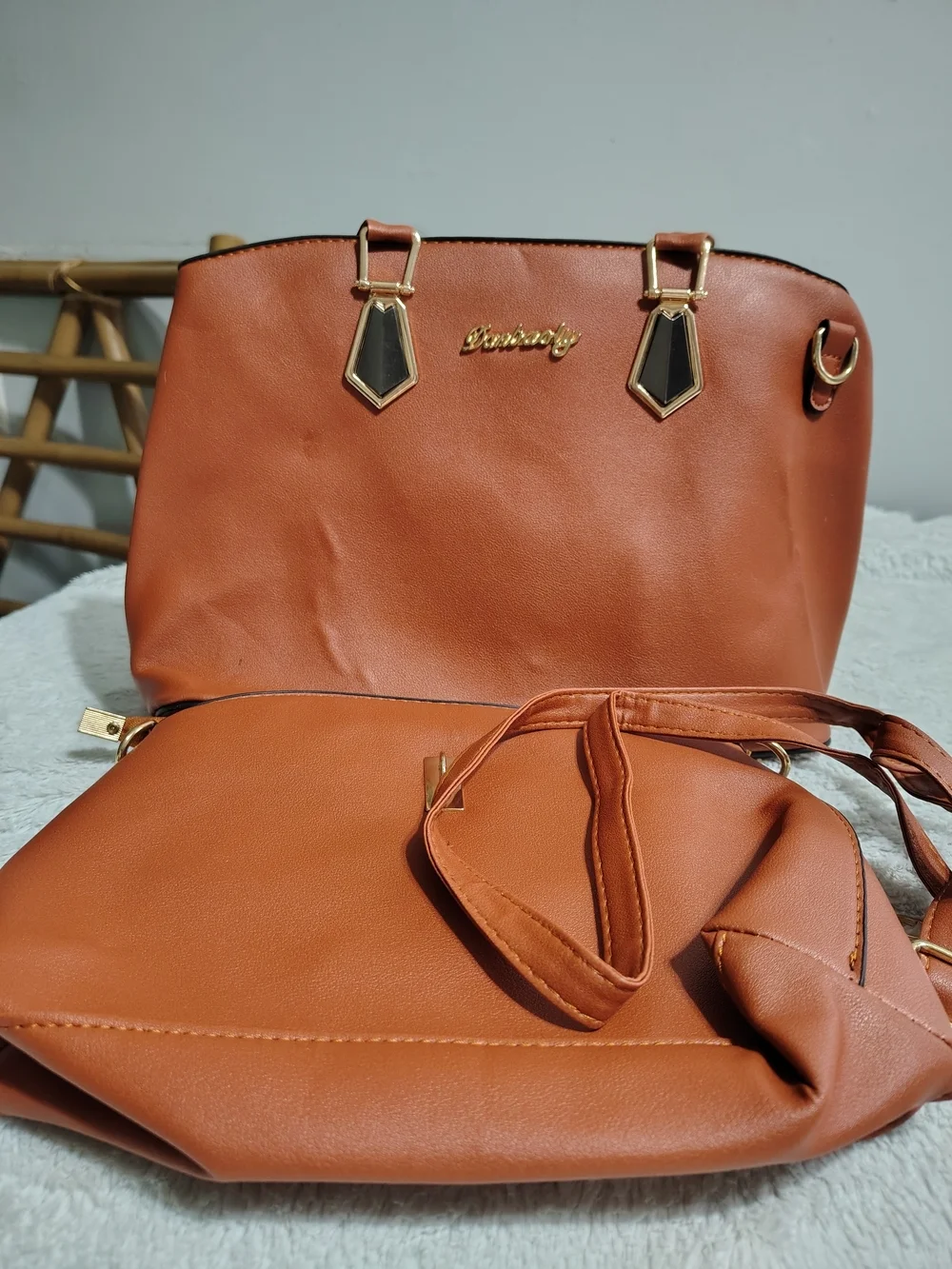 Classic Satchel Bag in Tan